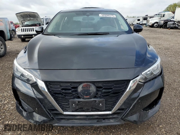 2022 Nissan Sentra SV with VIN 3N1AB8CV2NY207445, listed as a Copart auction lot 50998375 with 19,522 mi miles and Salvage Title. Bid and sale history available at carsss.com. Image 5.