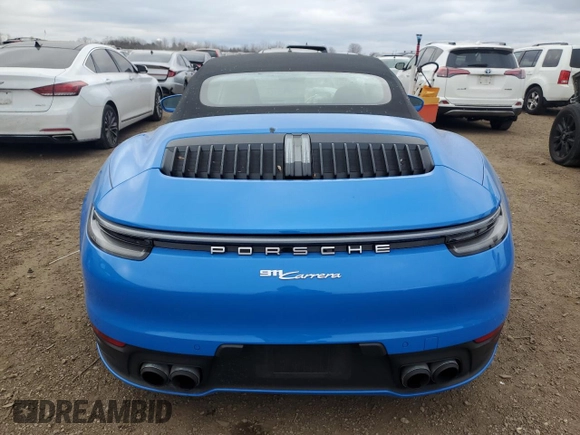 2022 Porsche 911 Carrera with VIN WP0CA2A96NS236232, listed as a Copart auction lot 81170844 with 8,558 mi miles and Salvage Title. Bid and sale history available at carsss.com. Image 6.