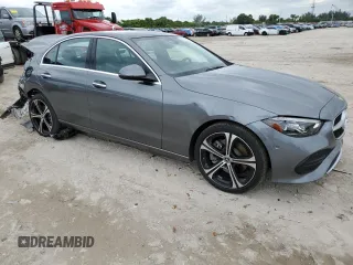 2022 Mercedes-Benz C 300 with VIN W1KAF4GB1NR007727, listed as a Copart auction lot 67878504 with 12,880 mi miles and Salvage Title. Bid and sale history available at DreamBid. Image 4.