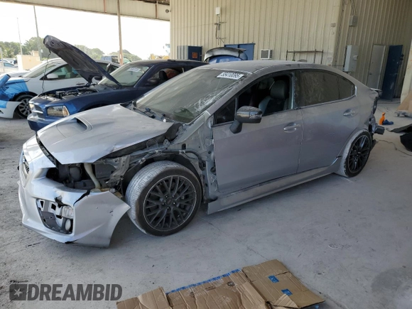 2017 Subaru WRX STI with VIN JF1VA2M6XH9817941, listed as a Copart auction lot 55410095 with 120,263 mi miles and Salvage title. Bid and sale history available at DreamBid. Image 1.