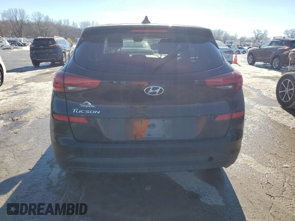 2019 Hyundai Tucson SE with VIN KM8J23A47KU941745, listed as a Copart auction lot 89094665 with 76,757 mi miles and Salvage Title. Bid and sale history available at carsss.com. Image 6.