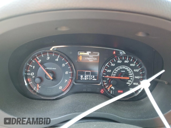 2020 Subaru WRX with VIN JF1VA1A63L9805086, listed as a Copart auction lot 78964114 with 18,717 mi miles and Salvage Title. Bid and sale history available at carsss.com. Image 9.
