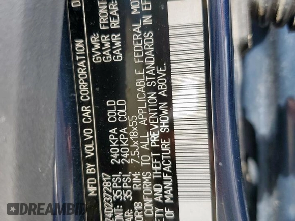 2013 Volvo XC60 3.2L с VIN YV4952DZ4D2372817, выставлен на аукционе Copart как лот 60638955 с пробегом 123 750 миль миль и Списание • Salvage title. История ставок и продаж доступна на DreamBid. Изображение 14.