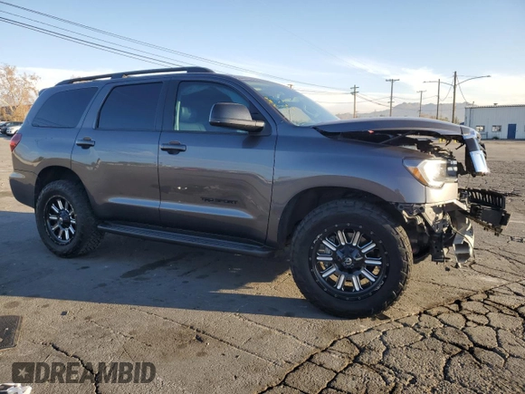 2021 Toyota Sequoia TRD Sport with VIN 5TDCY5B19MS184074, listed as a Copart auction lot 41535935 with 104,810 mi miles and Salvage Title. Bid and sale history available at carsss.com. Image 4.