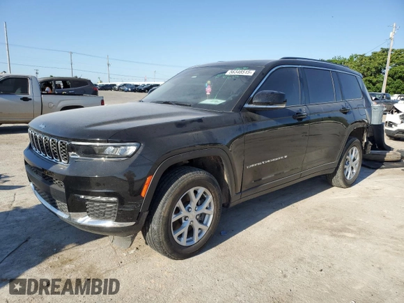 2023 Jeep Grand Cherokee Limited с VIN 1C4RJKBG1P8853478, выставлен на аукционе Copart как лот 56348515 с пробегом 43 326 миль миль и Списание • Salvage title. История ставок и продаж доступна на DreamBid. Изображение 1.