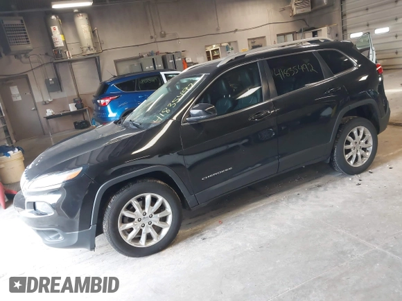 2016 Jeep Cherokee Limited with VIN 1C4PJMDB1GW304332, listed as a IAAI auction lot 41835492 with 84,567 mi miles. Bid and sale history available at carsss.com. Image 17.