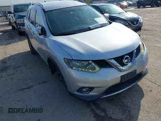2014 Nissan Rogue SV with VIN 5N1AT2MT4EC774829, listed as a IAAI auction lot 41011911 with 128,607 mi miles. Bid and sale history available at carsss.com. Image 1.