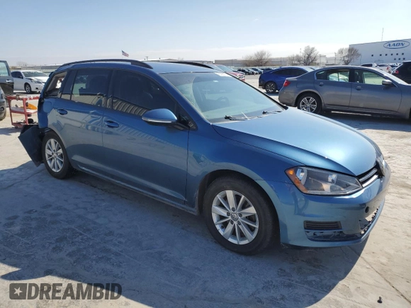 2017 Volkswagen Golf SportWagen S with VIN 3VWA17AU3HM502728, listed as a Copart auction lot 43303074 with 148,127 mi miles and Salvage Title. Bid and sale history available at carsss.com. Image 4.