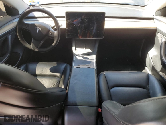 2022 Tesla Model 3 with VIN 5YJ3E1EA2NF188955, listed as a Copart auction lot 47263395 with 119,418 mi miles and Salvage Title. Bid and sale history available at DreamBid. Image 8.