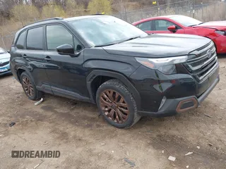 2025 Subaru Forester Special Sports with VIN JF2SLDHC4SH419027, listed as a IAAI auction lot 42003533 with 3,397 mi miles and . Bid and sale history available at DreamBid. Image 1.
