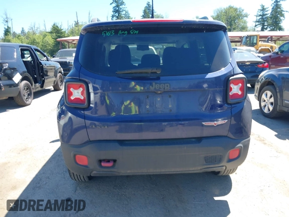 2017 Jeep Renegade Trailhawk с VIN ZACCJBCB6HPF64129, выставлен на аукционе IAAI как лот 42435742 с пробегом 74 975 миль миль и . История ставок и продаж доступна на DreamBid. Изображение 16.