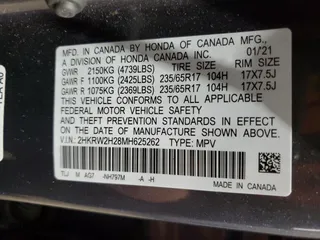 2021 Honda CR-V LX with VIN 2HKRW2H28MH625262, listed as a Copart auction lot 52535945 with 32,803 mi miles and Salvage Title. Bid and sale history available at carsss.com. Image 13.