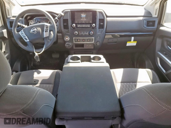 2024 Nissan Titan SV with VIN 1N6AA1ECXRN112621, listed as a Copart auction lot 47755875 with 9,298 mi miles and Salvage title. Bid and sale history available at DreamBid. Image 8.