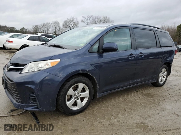 2018 Toyota Sienna LE Auto Access Seat with VIN 5TDKZ3DCXJS916879, listed as a Copart auction lot 44722805 with 79,076 mi miles and Salvage Title. Bid and sale history available at carsss.com. Image 1.