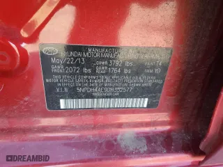 2013 Hyundai Elantra GLS PZEV with VIN 5NPDH4AE9DH352577, listed as a Copart auction lot 45100665 with 84,773 mi miles and Salvage Title. Bid and sale history available at carsss.com. Image 12.