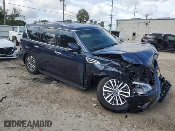 2023 Nissan Armada SL with VIN JN8AY2BC4P9180982, listed as a Copart auction lot 71294334 with 6,575 mi miles and Non Repairable. Bid and sale history available at carsss.com. Image 4.