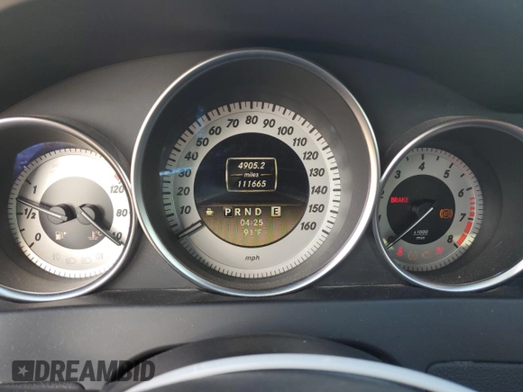 2012 Mercedes-Benz C 250 Sport with VIN WDDGF4HB9CR191921, listed as a Copart auction lot 56283185 with 111,665 mi miles and Clean Title. Bid and sale history available at DreamBid. Image 9.
