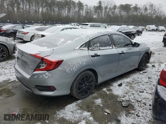 2020 Honda Civic Sedan LX with VIN 2HGFC2F63LH557530, listed as a Copart auction lot 46026685 with 47,272 mi miles and Salvage Title. Bid and sale history available at carsss.com. Image 3.