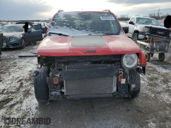 2018 Jeep Renegade Trailhawk с VIN ZACCJBCB8JPH70574, выставлен на аукционе Copart как лот 89326515 с пробегом 59 215 миль миль и Списание • Salvage title. История ставок и продаж доступна на DreamBid. Изображение 5.