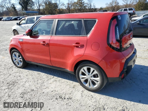 2016 Kia Soul + with VIN KNDJP3A52G7864917, listed as a Copart auction lot 82916504 with 0 mi miles and Salvage Title. Bid and sale history available at carsss.com. Image 2.