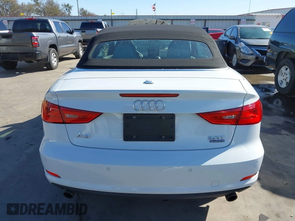 2016 Audi A3 2.0T Premium with VIN WAU78LFF9G1111894, listed as a IAAI auction lot 41758414 with 80,600 mi miles. Bid and sale history available at carsss.com. Image 16.
