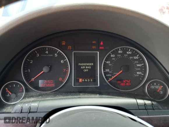 2005 Audi A4 2.0T with VIN WAUDF68E15A444540, listed as a Copart auction lot 73312214 with 180,183 mi miles and Salvage Title. Bid and sale history available at carsss.com. Image 9.