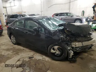 2014 Honda Civic LX z VIN 19XFB2F5XEE037008, wystawiony jako Copart lot #51533375 z przebiegiem Nie podano mil oraz Szkoda całkowita • Salvage title. Historia ofert i sprzedaży dostępna na DreamBid. Obrazek 4.