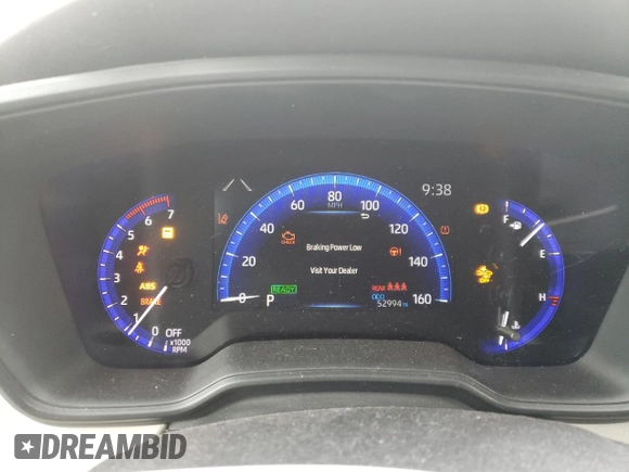 2021 Toyota Corolla Hybrid LE with VIN JTDEAMDE5MJ011169, listed as a Copart auction lot 88752265 with 52,994 mi miles and Salvage Title. Bid and sale history available at carsss.com. Image 9.