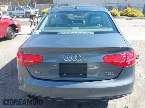 2014 Audi A4 Premium Plus z VIN WAUFFAFL6EN017277, wystawiony jako IAAI lot #41878643 z przebiegiem 105 100 mil mil oraz . Historia ofert i sprzedaży dostępna na DreamBid. Obrazek 16.
