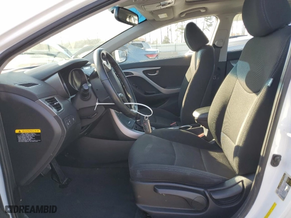 2016 Hyundai Elantra SE with VIN 5NPDH4AE2GH770905, listed as a Copart auction lot 48990315 with 77,526 mi miles and Salvage Title. Bid and sale history available at carsss.com. Image 7.