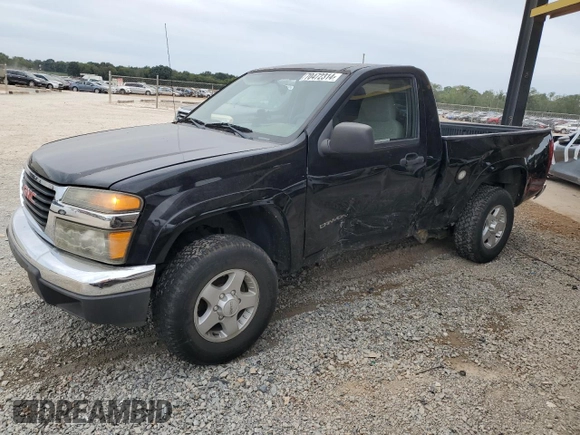 2005 GMC Canyon SL Z85 with VIN 1GTDT146858119551, listed as a Copart auction lot 70472314 with 110,181 mi miles and Salvage Title. Bid and sale history available at carsss.com. Image 1.