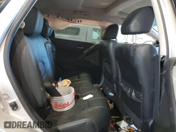 2012 Nissan Murano SL with VIN JN8AZ1MW8CW222077, listed as a Copart auction lot 58301444 with 0 mi miles and Salvage Title. Bid and sale history available at carsss.com. Image 12.