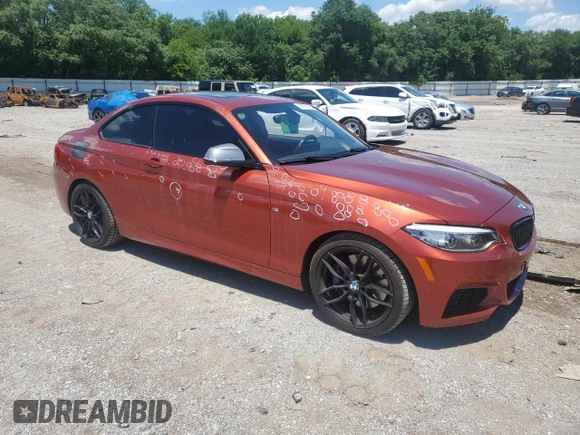 2018 BMW 2 Series M240i with VIN WBA2J5C54JVC07229, listed as a Copart auction lot 59160925 with 94,083 mi miles and Clean title. Bid and sale history available at DreamBid. Image 4.