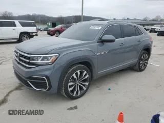 2022 Volkswagen Atlas SEL Premium R-Line with VIN 1V2FE2CA7NC218680, listed as a Copart auction lot 43991505 with 54,471 mi miles and Clean title. Bid and sale history available at DreamBid. Image 1.