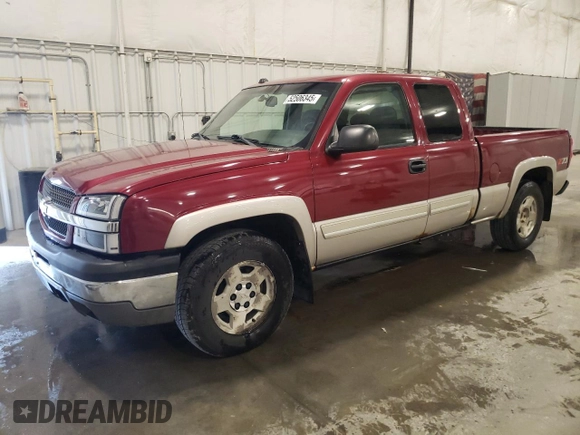 2005 Chevrolet Silverado 1500 Z71 with VIN 1GCEK19B65Z320601, listed as a Copart auction lot 52506345 with 169,157 mi miles and Salvage Title. Bid and sale history available at DreamBid. Image 1.
