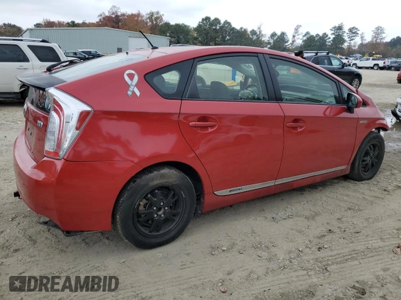 2012 Toyota Prius One with VIN JTDKN3DUXC5481729, listed as a Copart auction lot 81663884 with 88,696 mi miles and Salvage Title. Bid and sale history available at DreamBid. Image 3.