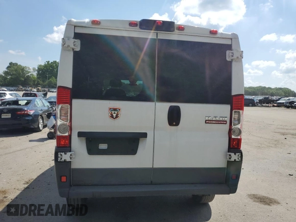 2018 Ram ProMaster Cargo with VIN 3C6TRVAG8JE103274, listed as a Copart auction lot 87356684 with 268,754 mi miles and Clean Title. Bid and sale history available at DreamBid. Image 6.