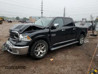2017 Ram 1500 Limited with VIN 1C6RR7PT1HS734966, listed as a Copart auction lot 59628945 with 106,859 mi miles and Salvage title. Bid and sale history available at DreamBid. Image 1.