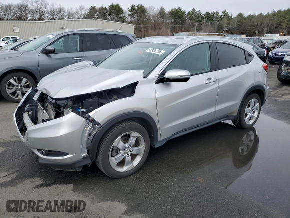 2016 Honda HR-V EX-L w/Navi with VIN 3CZRU6H75GM726387, listed as a Copart auction lot 50386725 with 61,916 mi miles and Salvage Title. Bid and sale history available at carsss.com. Image 1.
