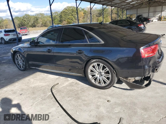 2013 Audi A8 3.0L z VIN WAUAGAFD9DN005655, wystawiony jako Copart lot #82819524 z przebiegiem 159 545 mil mil oraz Szkoda całkowita • Salvage title. Historia ofert i sprzedaży dostępna na DreamBid. Obrazek 2.