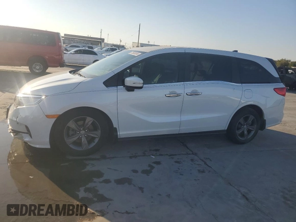 2022 Honda Odyssey EX with VIN 5FNRL6H50NB011204, listed as a Copart auction lot 78883064 with 74,144 mi miles and Salvage Title. Bid and sale history available at DreamBid. Image 1.