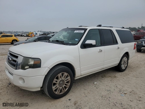 2011 Ford Expedition EL Limited with VIN 1FMJK1K55BEF25845, listed as a Copart auction lot 81760624 with 165,670 mi miles and Clean Title. Bid and sale history available at carsss.com. Image 1.
