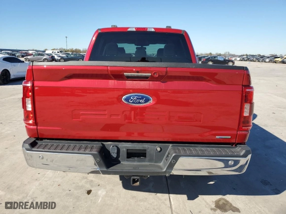 2021 Ford F-150 XL with VIN 1FTFW1E81MKE62834, listed as a Copart auction lot 84880544 with 45,455 mi miles and Salvage Title. Bid and sale history available at carsss.com. Image 6.