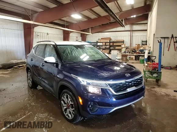 2021 Kia Seltos S with VIN KNDEUCA26M7129076, listed as a Copart auction lot 50740645 with 36,177 mi miles and Salvage Title. Bid and sale history available at carsss.com. Image 14.