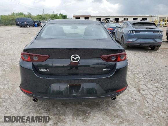 2021 Mazda 3 S with VIN JM1BPAAL2M1335330, listed as a Copart auction lot 56838145 with 33,225 mi miles and Salvage title. Bid and sale history available at DreamBid. Image 6.