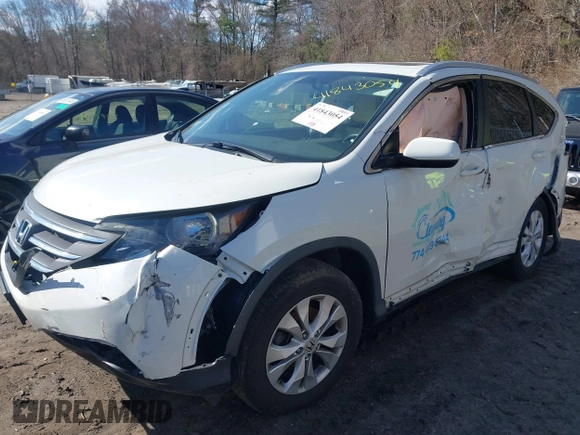 2013 Honda CR-V EX-L with VIN 5J6RM3H7XDL048828, listed as a IAAI auction lot 41843054 with 106,602 mi miles and . Bid and sale history available at DreamBid. Image 2.