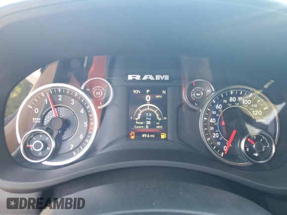 2024 Ram 2500 Tradesman with VIN 3C6UR5CJ0RG287882, listed as a Copart auction lot 68369144 with 49 mi miles and Salvage Title. Bid and sale history available at carsss.com. Image 9.
