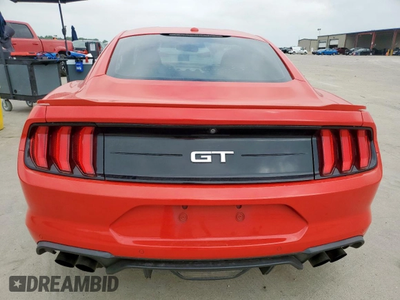 2019 Ford Mustang GT with VIN 1FA6P8CF4K5138091, listed as a Copart auction lot 57820625 with 41,810 mi miles and Salvage title. Bid and sale history available at DreamBid. Image 6.