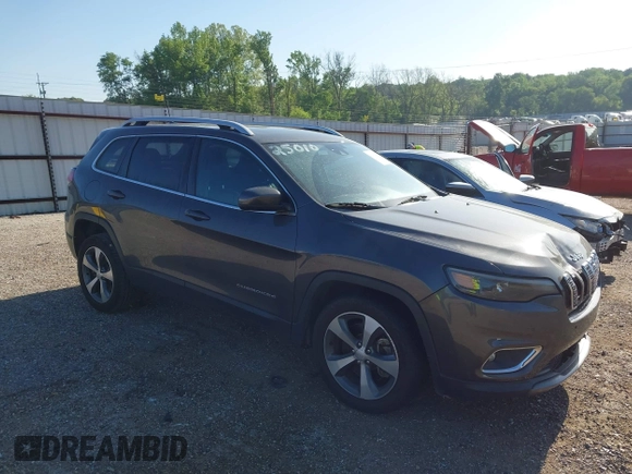 2021 Jeep Cherokee Limited with VIN 1C4PJLDX8MD179651, listed as a IAAI auction lot 42009341 with Not provided miles and . Bid and sale history available at DreamBid. Image 1.