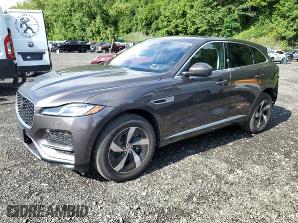 2021 Jaguar F-Pace S with VIN SADCJ2EX0MA686542, listed as a Copart auction lot 64384885 with 18,993 mi miles and Salvage title. Bid and sale history available at DreamBid. Image 1.